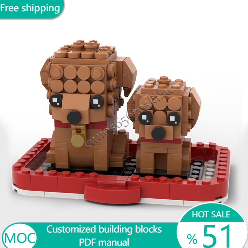 Kids Toys Blocks - 293 PCS Animal Goldendoodl And Puppy