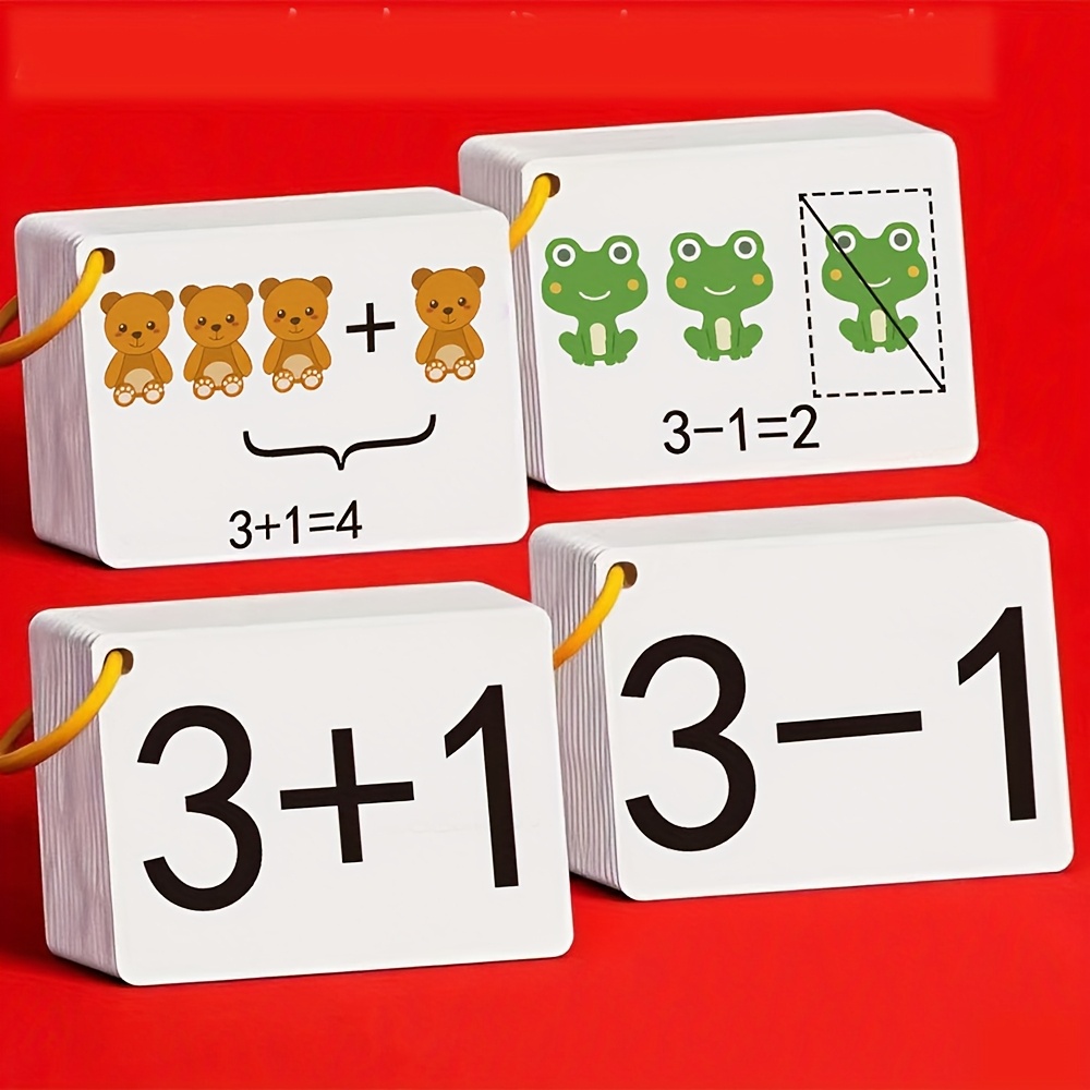 Educational Flash Card - 132 Cards with Addition and Subtraction