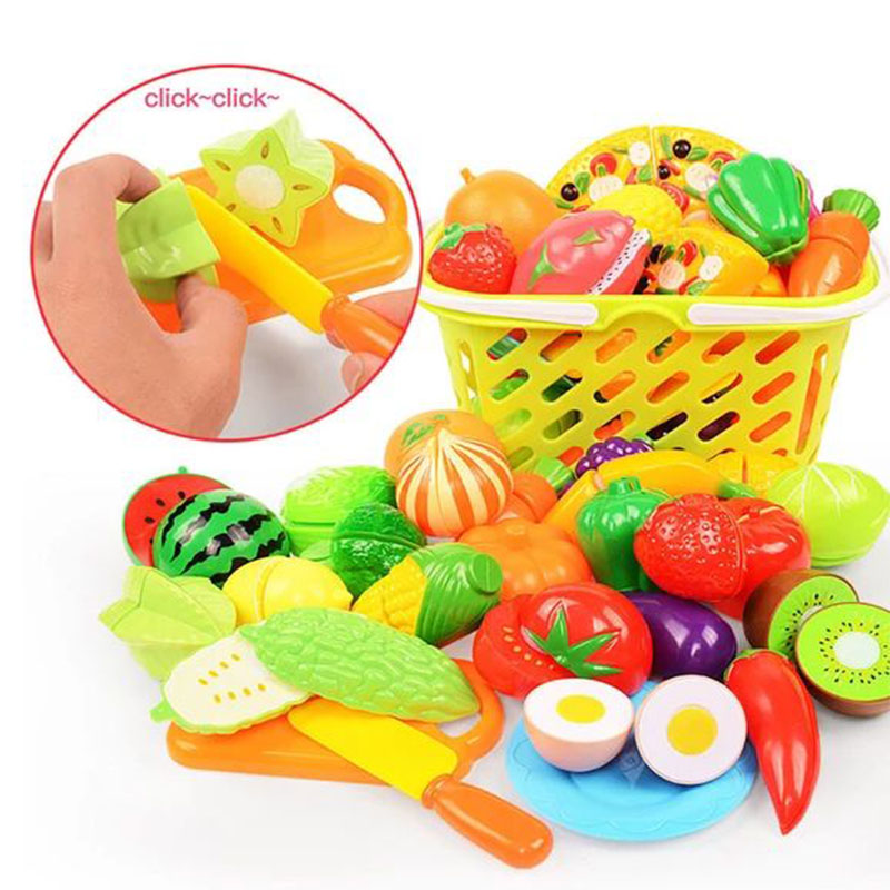 Kids Toys Kitchen Set - Children Toys Cutting Fruits and Vegetables