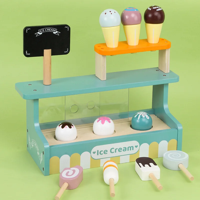 Kids Toys Kitchen Set - Wooden Play House Kitchen Toys Pretend