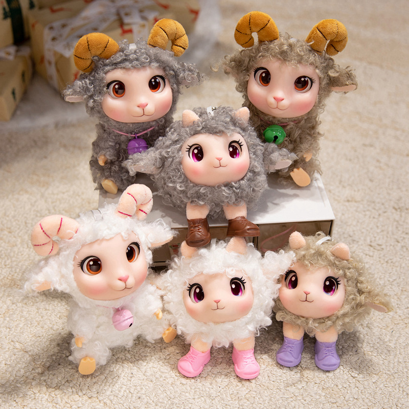 Kids Toys Animal - Kawaii Lamb Plush Toy Soft Vinyl