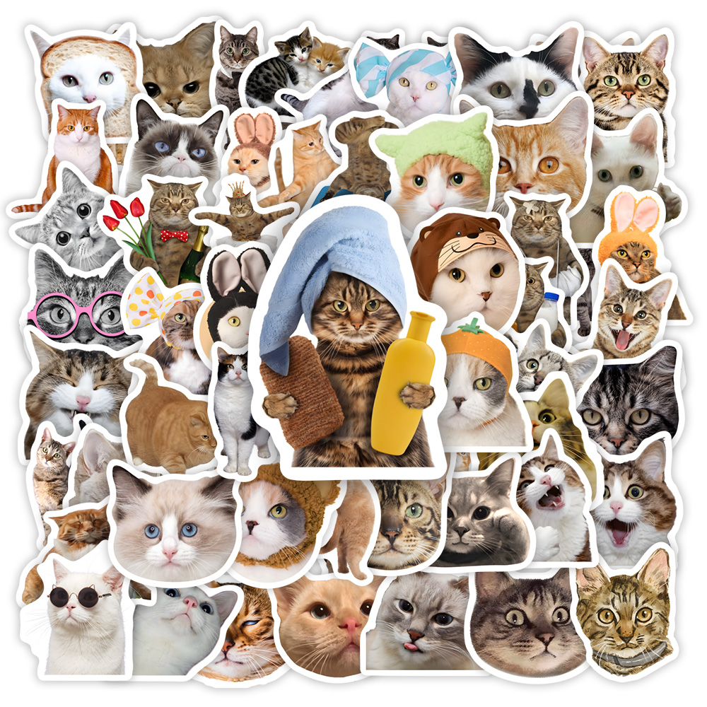 Kids Toys Clipart - Cute Funny Cat Clipart Stickers DIY
