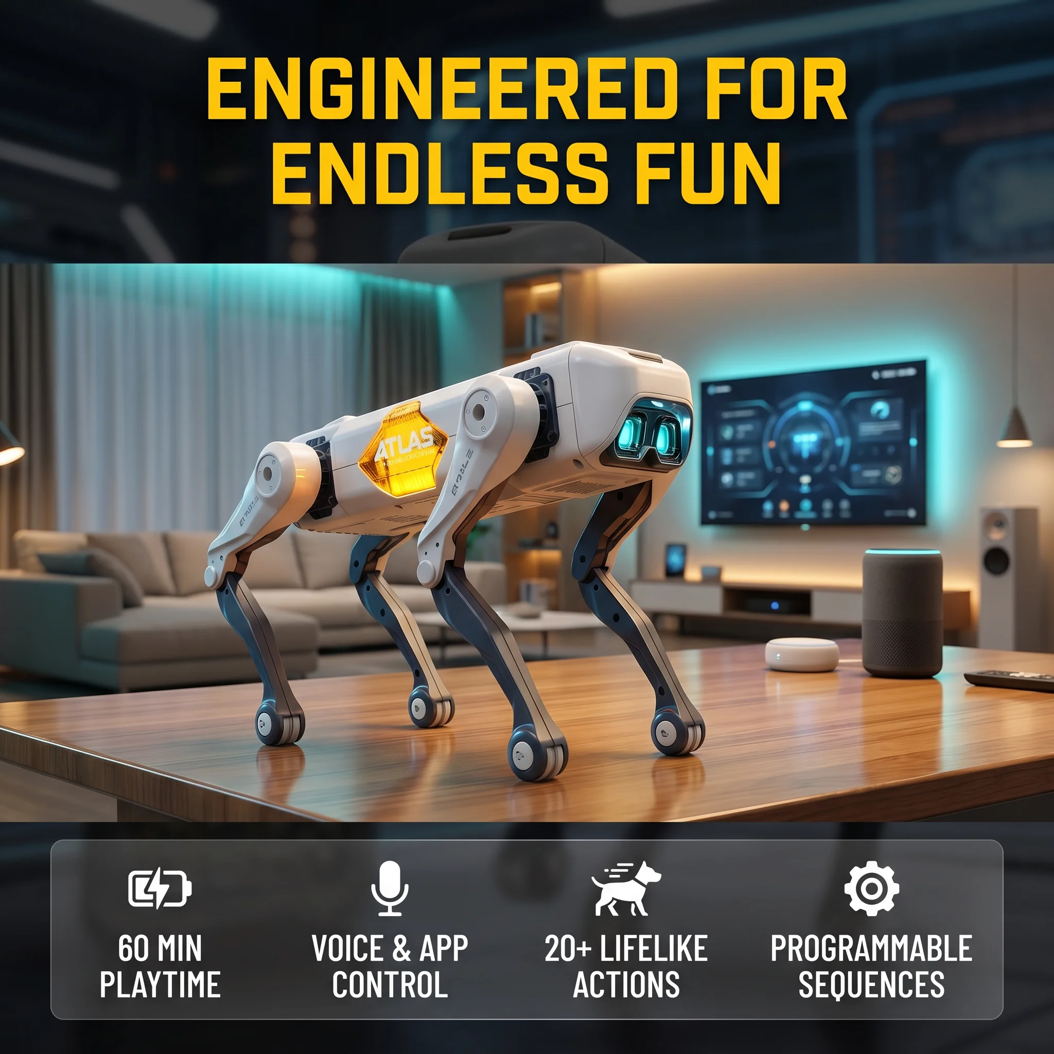 Kids Toys Animal - AI Smart Robot Dog, Voice &