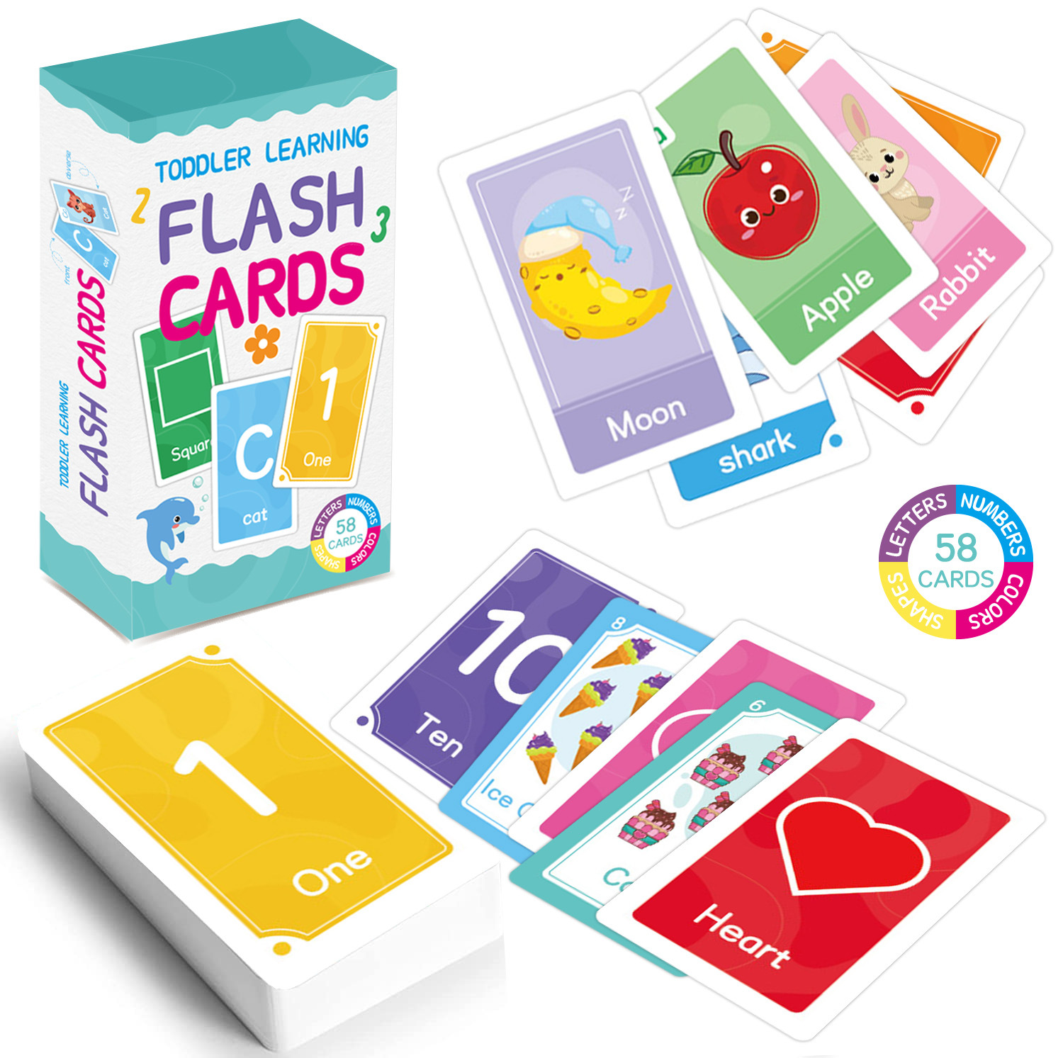 58 Pcs ABC Alphabet Flashcards - đánh giá và giá Educational Flash Card