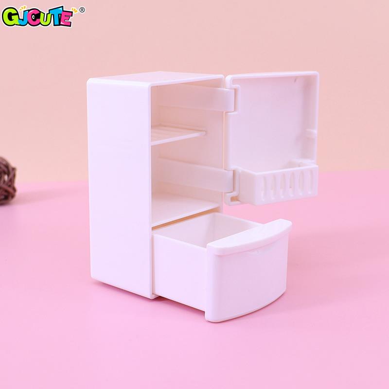 1/12 Mini Dollhouse White Refr - đánh giá và giá Kids Toys Kitchen Set