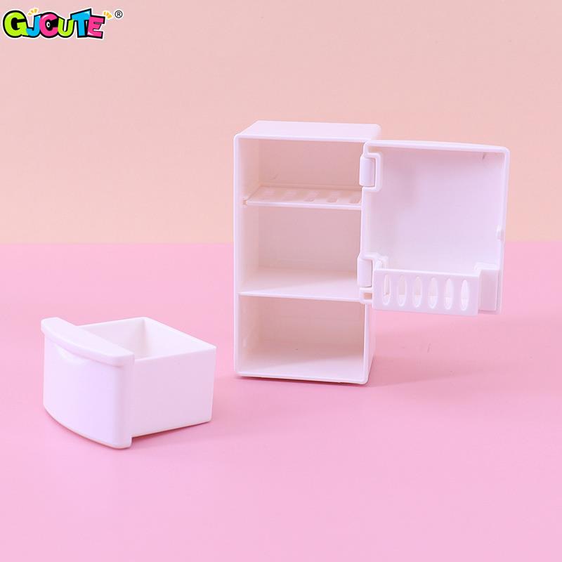 1/12 Mini Dollhouse White Refr - đánh giá và giá Kids Toys Kitchen Set