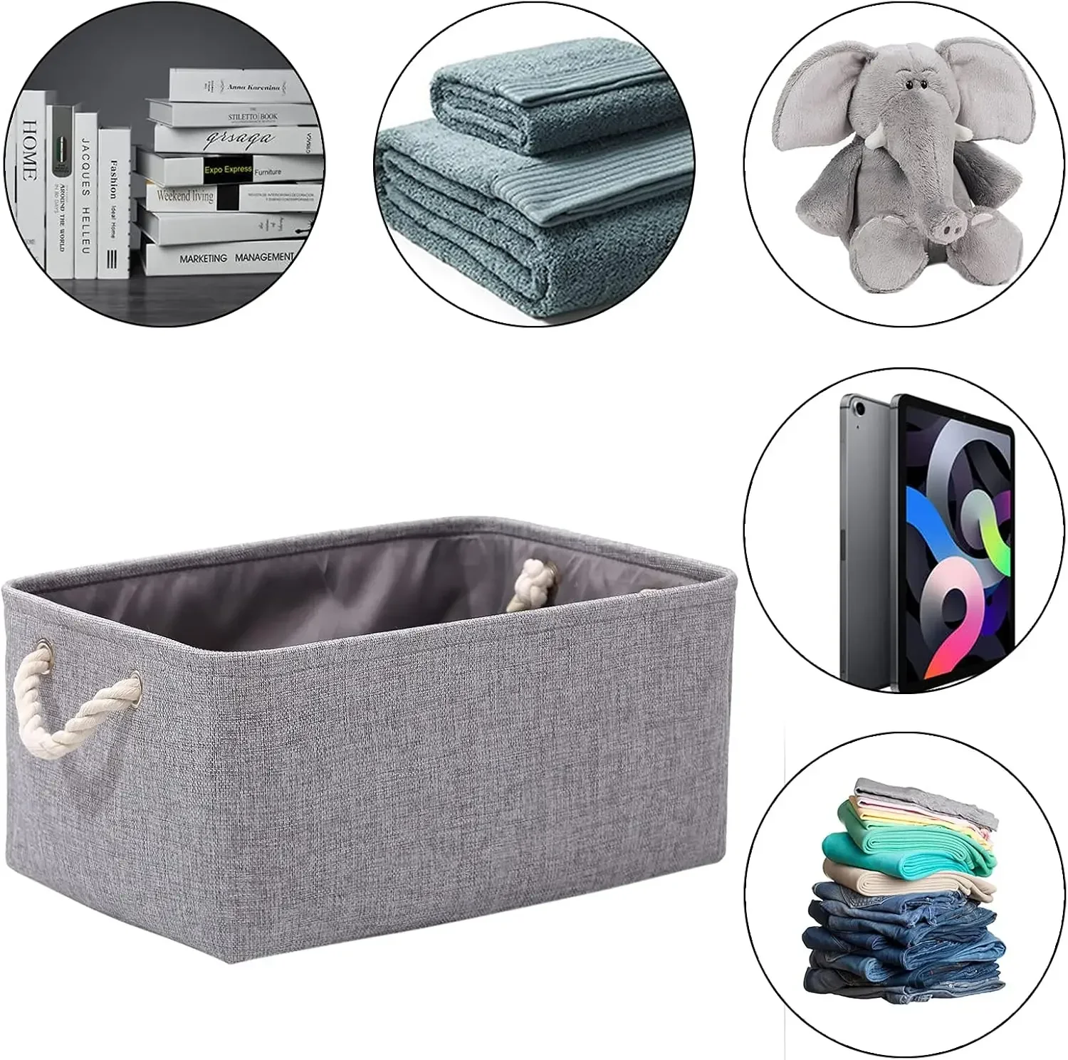 Foldable Linen Storage Basket  - đánh giá và giá Kids Toys Clearance
