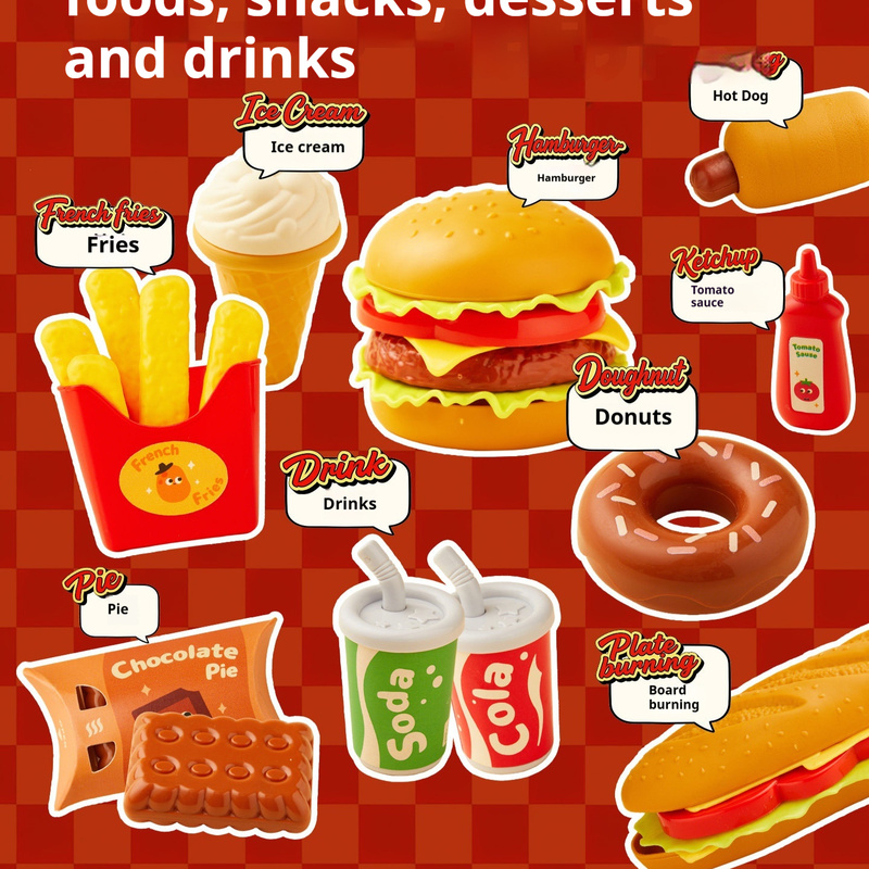 Mideer Kids Burger Pretend Pla - đánh giá và giá Kids Toys Kitchen Set