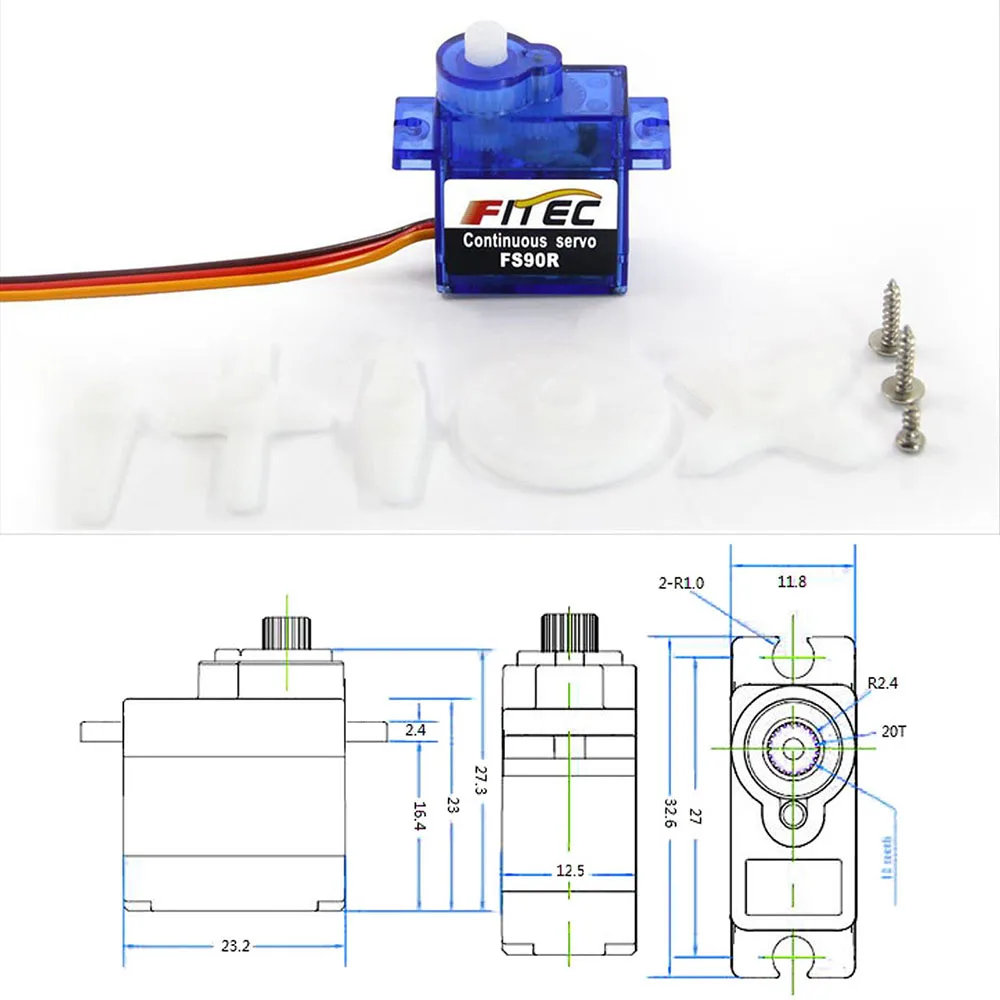 Feetech Mini FS90R Micro Servo - đánh giá và giá Rc Helicopter Mini