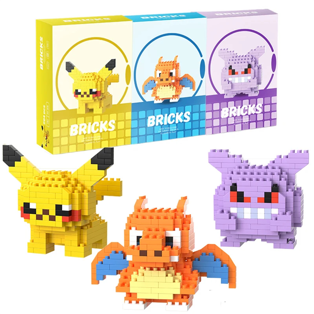 Pokemon Micro Building Blocks  - đánh giá và giá Kids Toys Blocks