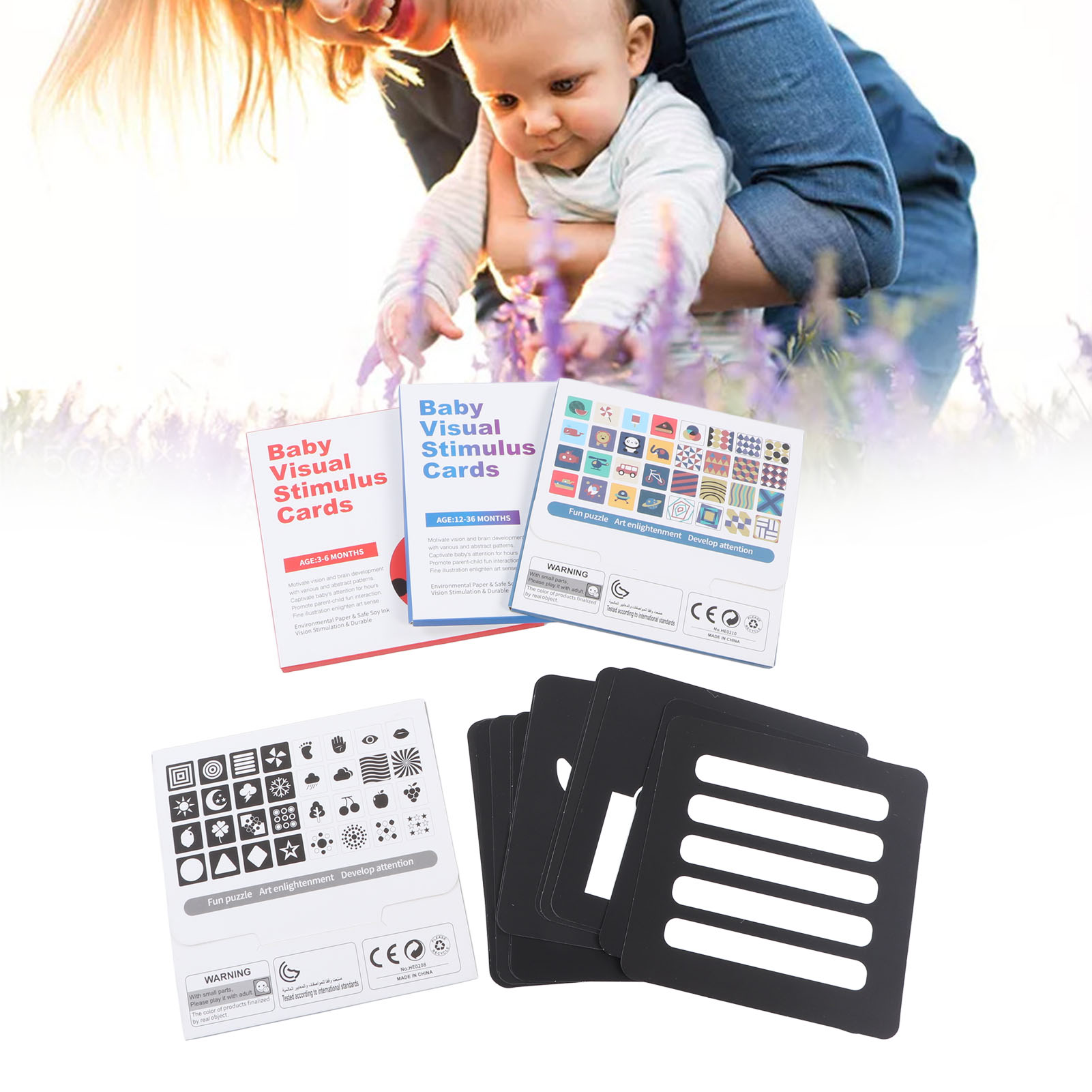 ZK40 64pcs High Contrast Baby  - đánh giá và giá Educational Flash Card