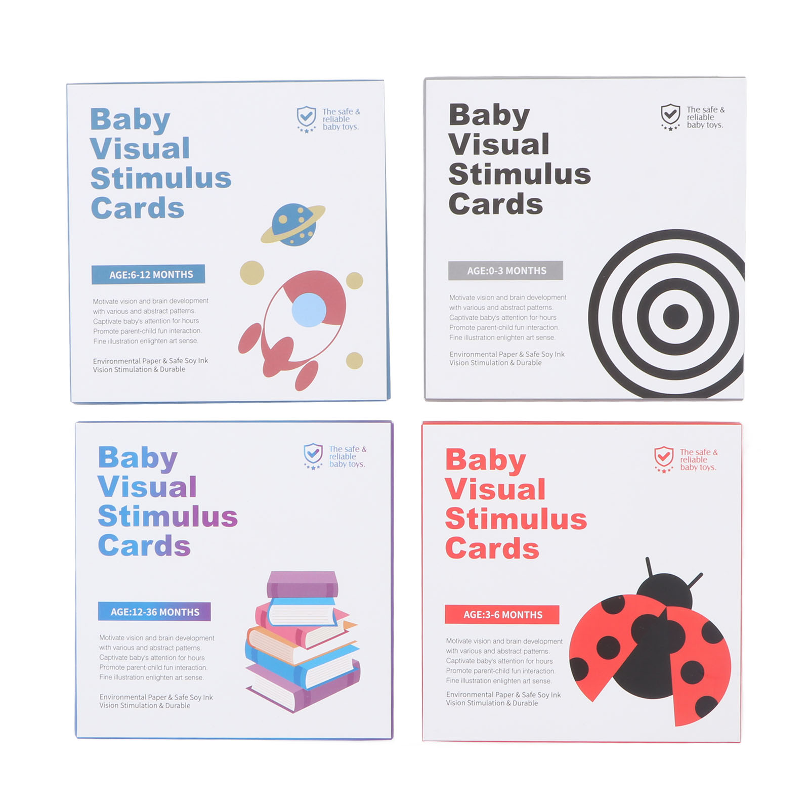 ZK40 64pcs High Contrast Baby  - đánh giá và giá Educational Flash Card