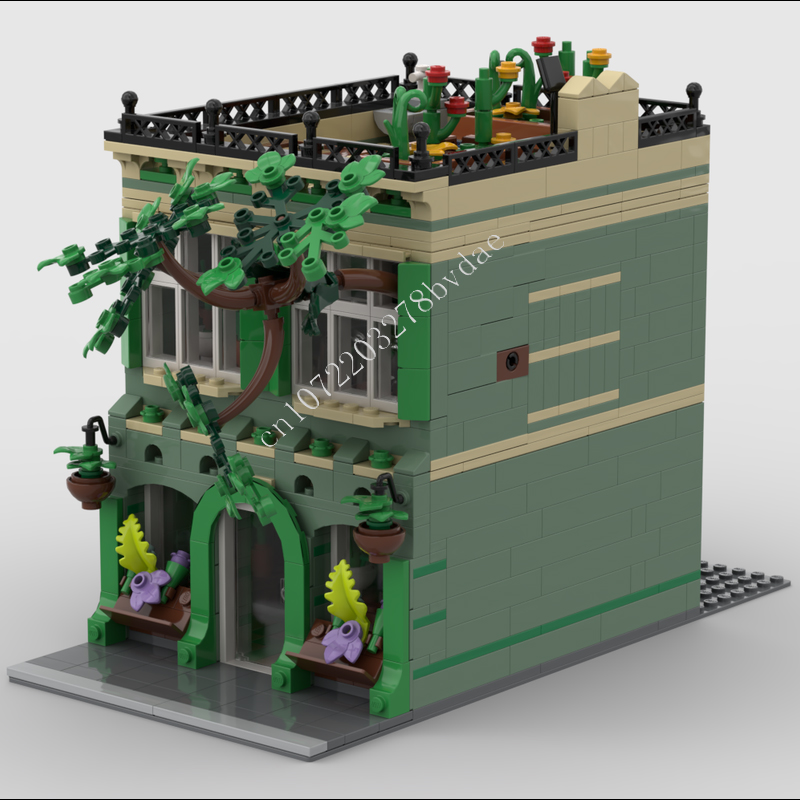 1098PCS Plant Shop MOC streetv - đánh giá và giá Kids Toys Shop