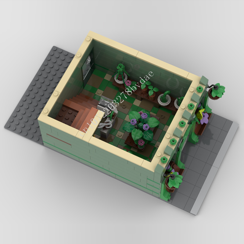 1098PCS Plant Shop MOC streetv - đánh giá và giá Kids Toys Shop