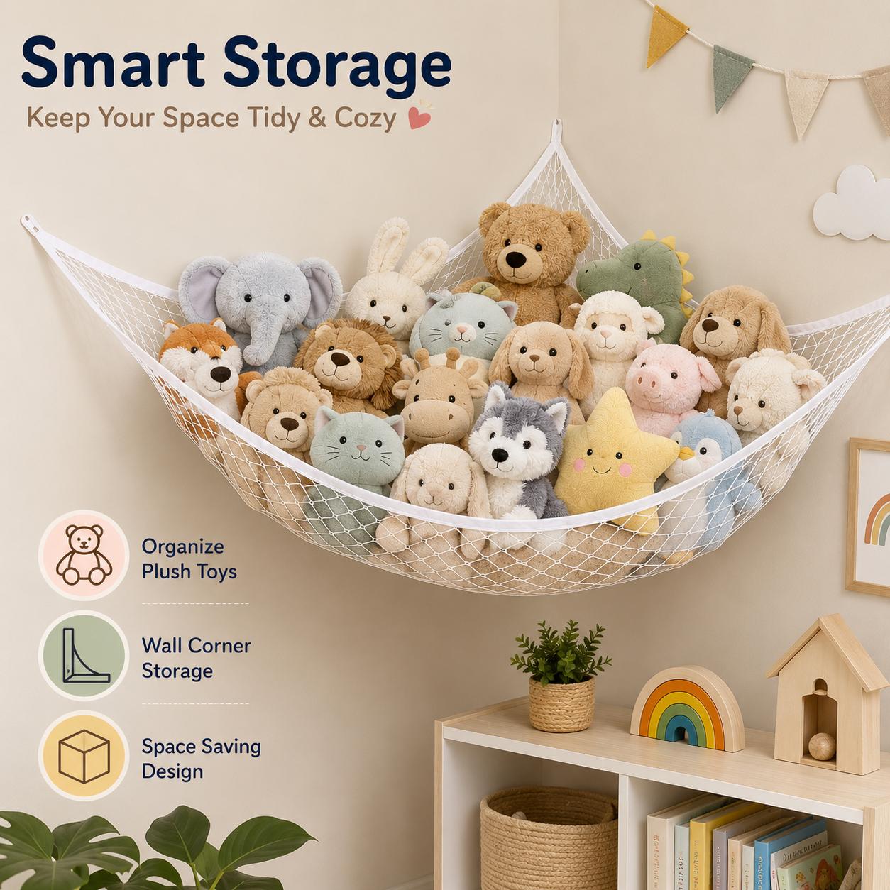 Mesh Toy Storage Hammock Hangi - đánh giá và giá Kids Toys Animal
