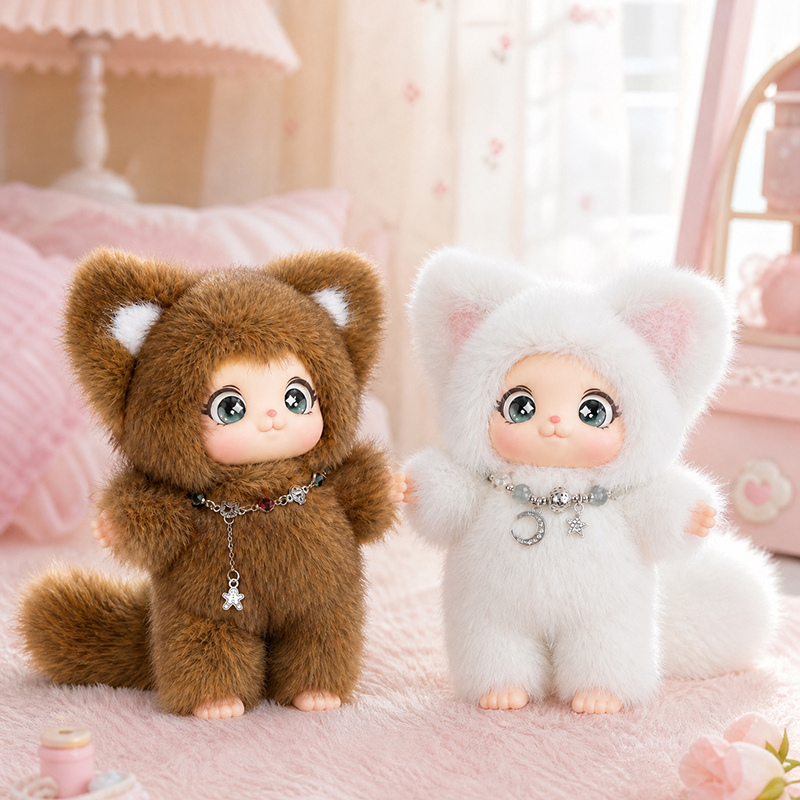 18cm New Cute Family Fox Plush - đánh giá và giá Kids Toys Animal