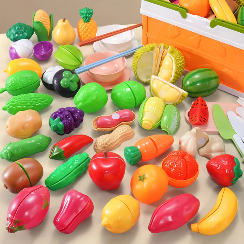 Montessori House Play Cutting  - đánh giá và giá Kids Toys Kitchen Set