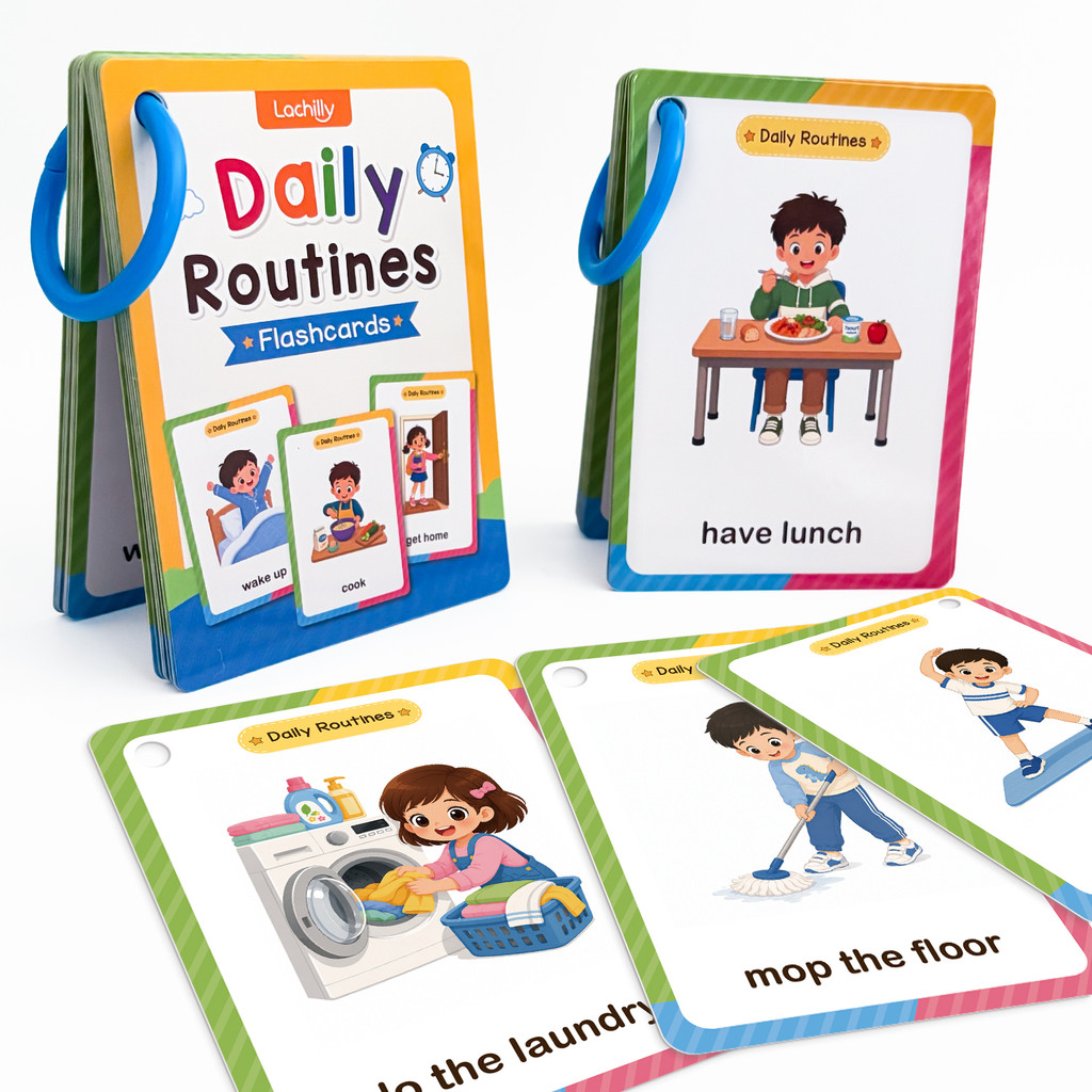 38 Words Daily Routines Learni - đánh giá và giá Educational Flash Card