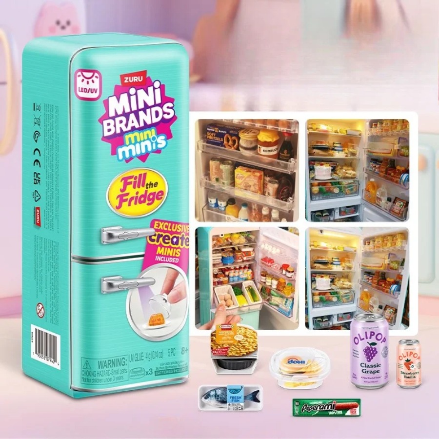 ZURU 5 Surprise Mini Fridge Ba - đánh giá và giá Kids Toys Kitchen Set