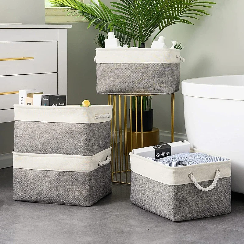 Linen Foldable Storage Basket  - đánh giá và giá Kids Toys Clearance